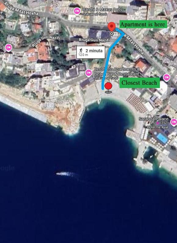 Violet Sea View Apartment Sarandë Esterno foto